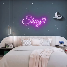 Load image into Gallery viewer, Custom Name Neon Sign For Kids Bedroom