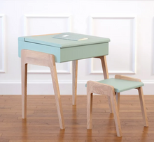 Load image into Gallery viewer, Desk Desk Child 3/6 years Green Celadon - Oak