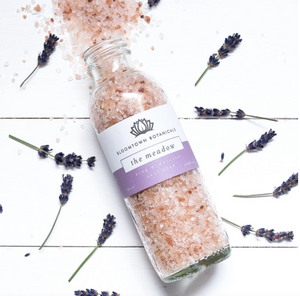 Pink Himalayan Salt Soak - The Meadow - Lavender & Rose Geranium