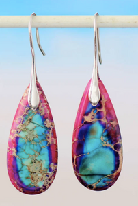 Tibetan Energy Jasper Earrings