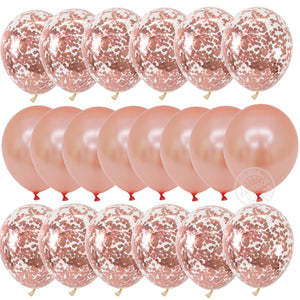 20pcs Rose Gold Balloons