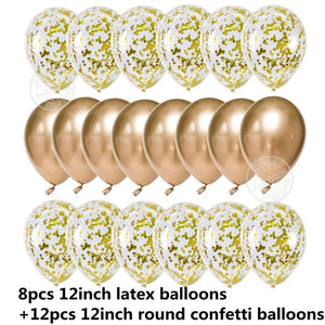 20pcs Rose Gold Balloons