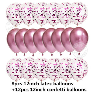 20pcs Rose Gold Balloons