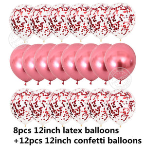 20pcs Rose Gold Balloons