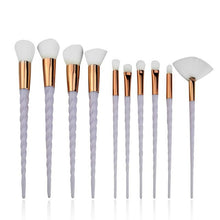 Load image into Gallery viewer, 10pcs Unicorn Makeup Brushes Sets