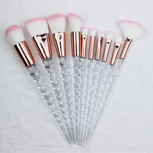 Load image into Gallery viewer, 10pcs Unicorn Makeup Brushes Sets