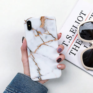 Marble X Cases For iphone X XS Max  XR iphone 8 7 6 6S Plus