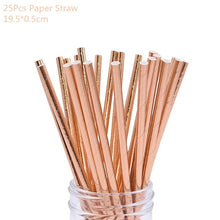 Load image into Gallery viewer, Rose Gold Party Disposable Tableware Set