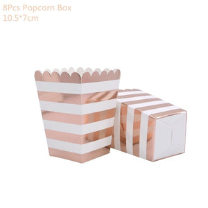 Rose Gold Party Disposable Tableware Set