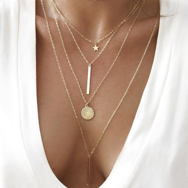 Multilayer Necklaces & Pendants Choker Necklace