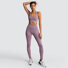 Load image into Gallery viewer, Women&#39;s Seamless Yoga Suit