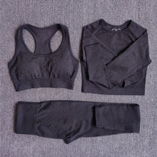 Load image into Gallery viewer, Women Seamless Yoga 3 piece Set