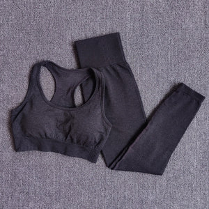 Women Seamless Yoga 3 piece Set