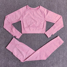 Load image into Gallery viewer, Women Seamless Yoga 3 piece Set