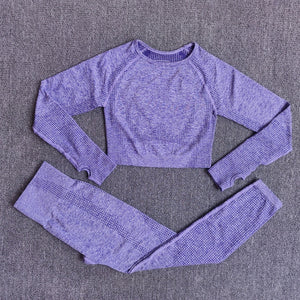 Women Seamless Yoga 3 piece Set