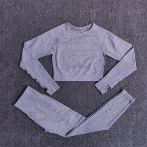 Women Seamless Yoga 3 piece Set