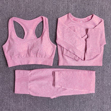 Load image into Gallery viewer, Women Seamless Yoga 3 piece Set