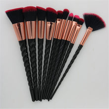 Load image into Gallery viewer, 10pcs Unicorn Makeup Brushes Sets