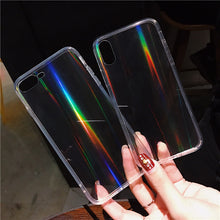 Load image into Gallery viewer, Rainbow Laser Case For iPhone X XR XS Max 11 11 Pro Max 6 6s 7 8 Plus