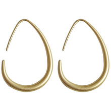 Load image into Gallery viewer, Geometric Matte Gold earrings