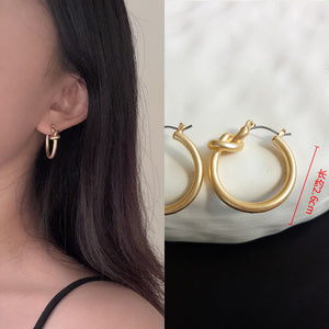 Geometric Matte Gold earrings