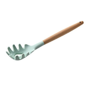 Silicone Wood Kitchenware Green/Black