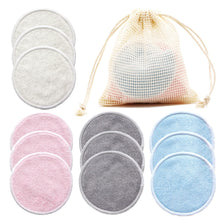 Load image into Gallery viewer, Reusable Bamboo Makeup Remover Pads 12pcs/Pack