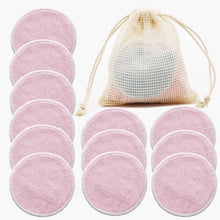 Load image into Gallery viewer, Reusable Bamboo Makeup Remover Pads 12pcs/Pack