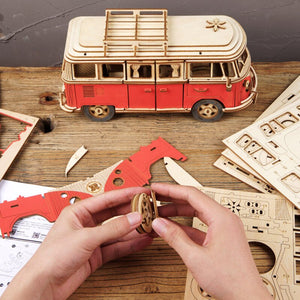 Camping car 3D three-dimensional puzzle