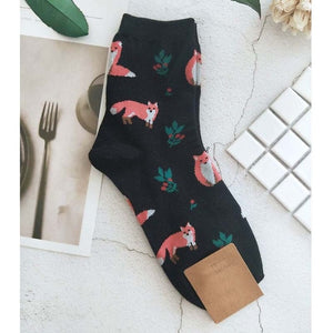 Jacquard/Plants  Women Art Socks