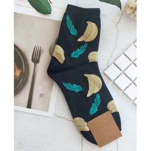 Jacquard/Plants  Women Art Socks