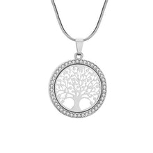 Load image into Gallery viewer, Tree of Life Crystal Pendant Necklace