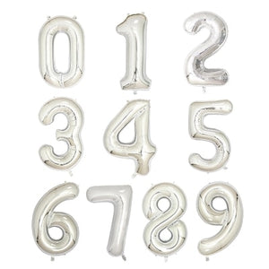 Aluminium Foil Number Balloons 0-9