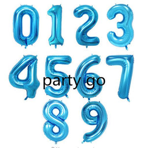 Aluminium Foil Number Balloons 0-9