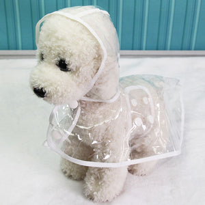 Waterproof Transparent Pet Raincoats XS-XL