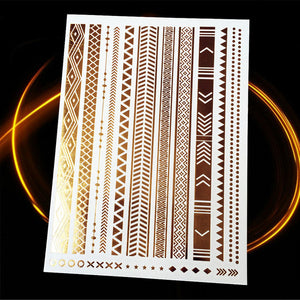 Gold Metallic Temporary Tattoo