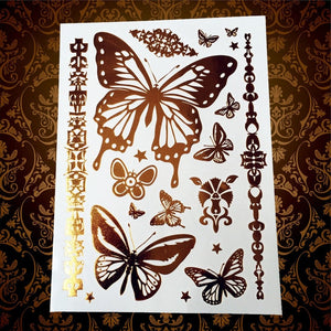 Gold Metallic Temporary Tattoo