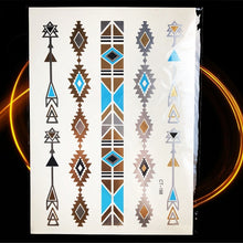 Load image into Gallery viewer, Gold Metallic Temporary Tattoo