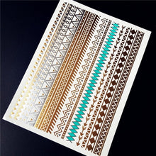 Load image into Gallery viewer, Gold Metallic Temporary Tattoo