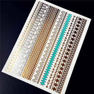 Gold Metallic Temporary Tattoo