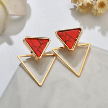 Load image into Gallery viewer, Geometric Stud Earrings