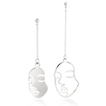 Load image into Gallery viewer, Abstract Stylish Hollow Out Face Dangle Earrings