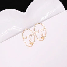 Load image into Gallery viewer, Abstract Stylish Hollow Out Face Dangle Earrings