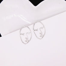 Load image into Gallery viewer, Abstract Stylish Hollow Out Face Dangle Earrings