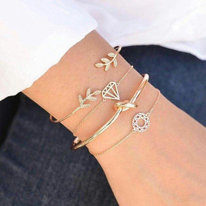 4pcs/Set Bracelet Bangles