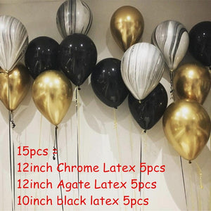 Balloons: Marble, Metallic, Chrome