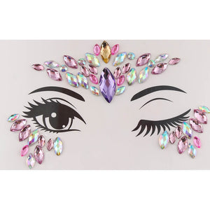 Temporary Face Jewelry Gems