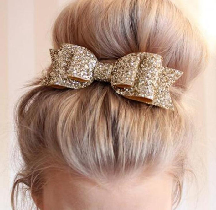 Big Glitter Hair Bow