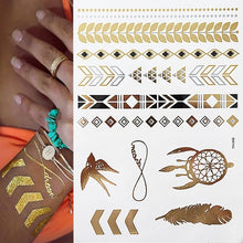 Load image into Gallery viewer, Metallic Temporary Tattoo