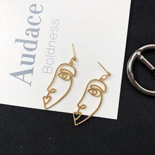 Load image into Gallery viewer, Face Drop Earrings